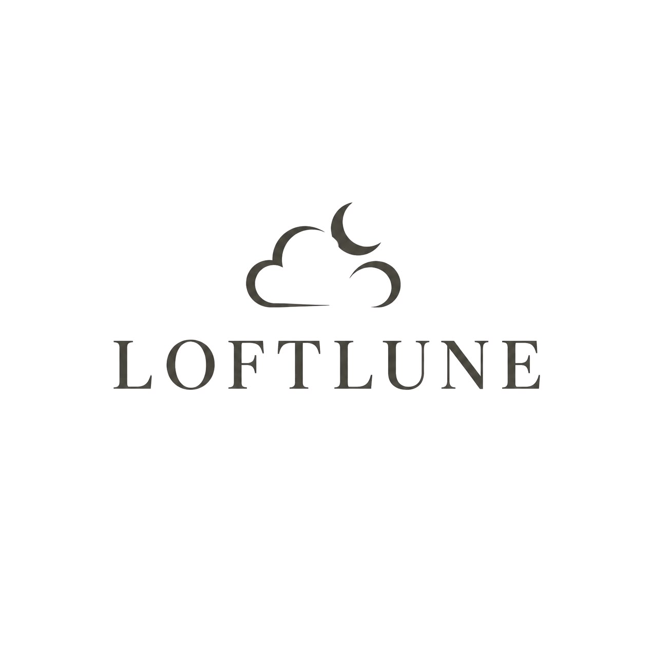 Loftlune — cloud and crescent moon